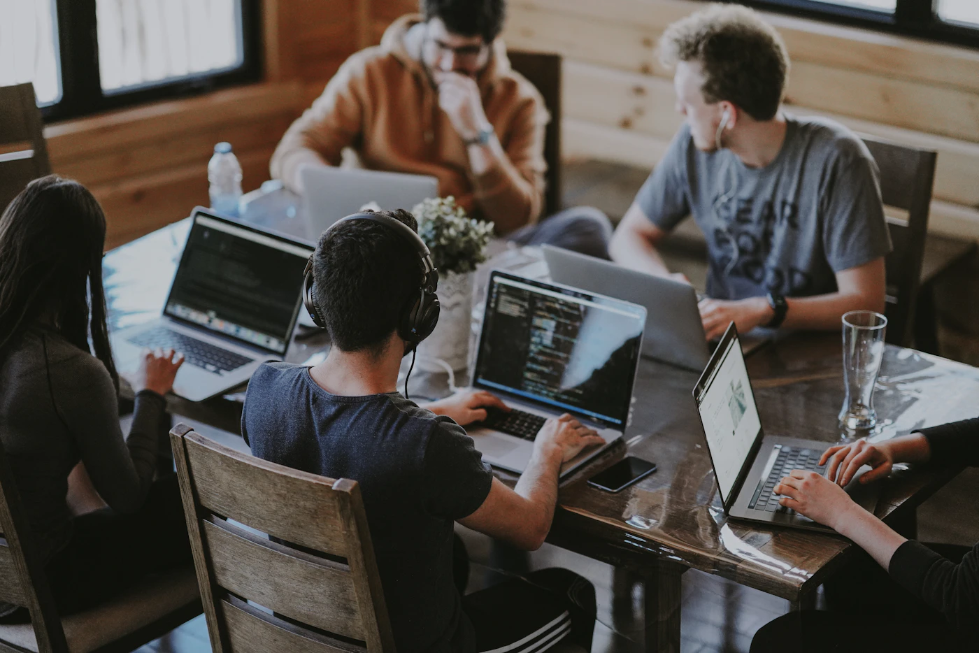 Marketing team collaborating on a campaign strategy