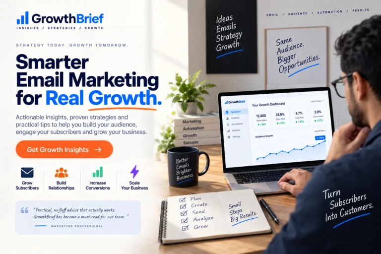 Email marketing automation planning concept with digital campaign elements