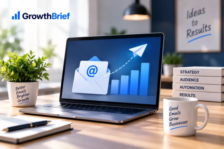 Email campaign analytics dashboard displaying performance data and trends