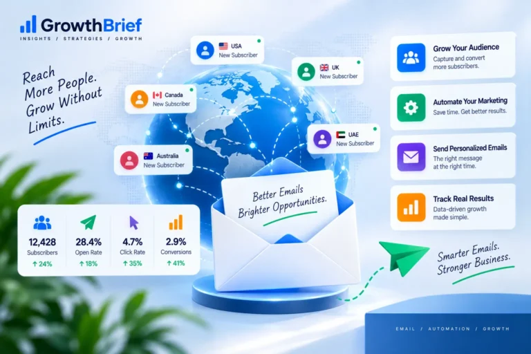 Visual email marketing automation workflow with connected campaign steps